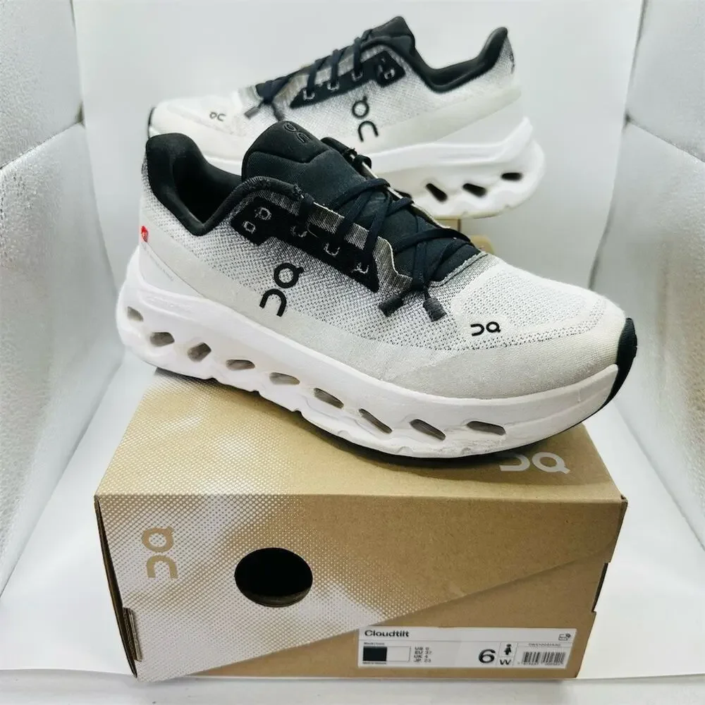 On Running Cloudtilt White/Black Sneakers | Women’s Size 6 US | EUC